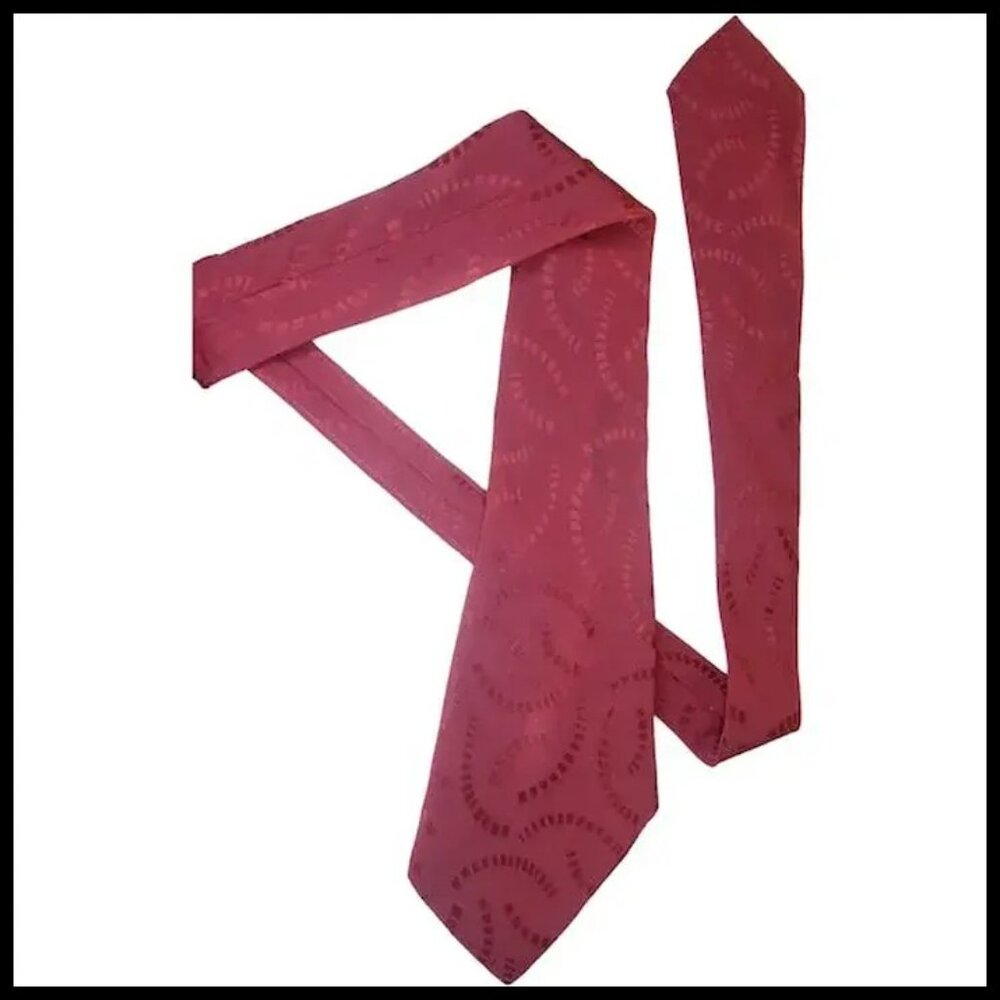 1940s Wide Necktie Fagman Cordovan Burgundy Tie - Picture 5 of 9